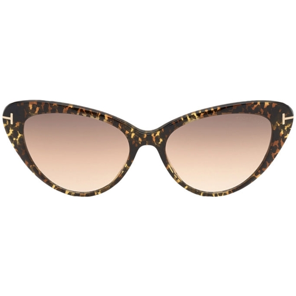 NEW TOM FORD CAT EYE WOMEN HARLOW TF869 52F  SUNGLASSES FT0869/S HAVANA - Picture 4 of 5